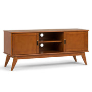 Draper - Handcrafted Mid Century Low TV Media Stand - R&R Furniture Gallery (Fountain Valley, CA)