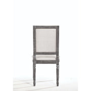 Leventis - Side Chair (Set of 2) - Cream Linen & Weathered Gray - R&R Furniture Gallery (Fountain Valley, CA)