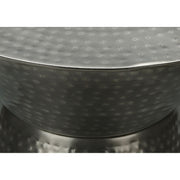 Drum Accent Side Table, Contemporary & Modern Elegant Design - R&R Furniture Gallery (Fountain Valley, CA)