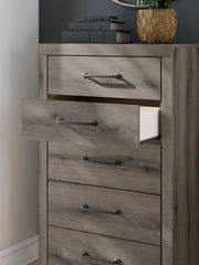 Graystorm - Five Drawer Chest - Brown Gray - R&R Furniture Gallery (Fountain Valley, CA)