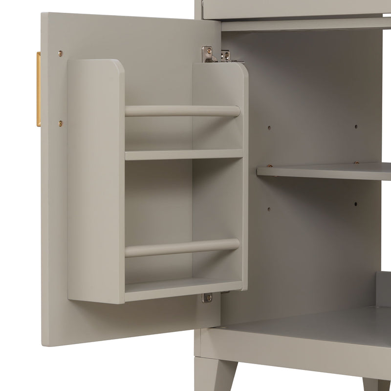 Bathroom Vanity With Sink Top, Adjustable Shelf, Door Organizers