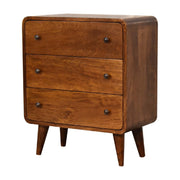 3 Drawer Mini Curved Chest - R&R Furniture Gallery (Fountain Valley, CA)