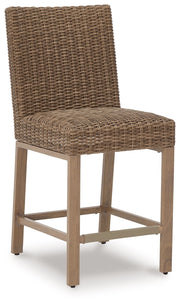 Walton Bridge - Barstool (Set of 2) - Driftwood - R&R Furniture Gallery (Fountain Valley, CA)