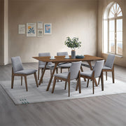 Kaela - Side Chair (Set of 2) - Walnut - R&R Furniture Gallery (Fountain Valley, CA)