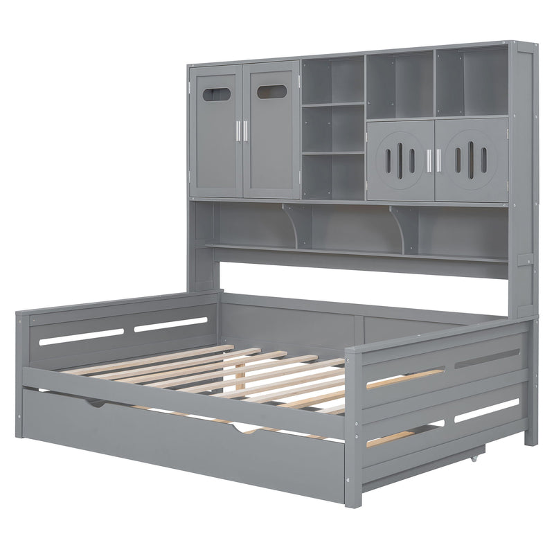 Daybed With All-In-One Cabinet And Shelf - R&R Furniture Gallery (Fountain Valley, CA)