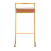 Lumi Source Fuji contemporary glam barstool with quality construction, featuring a sleek design and modern style.