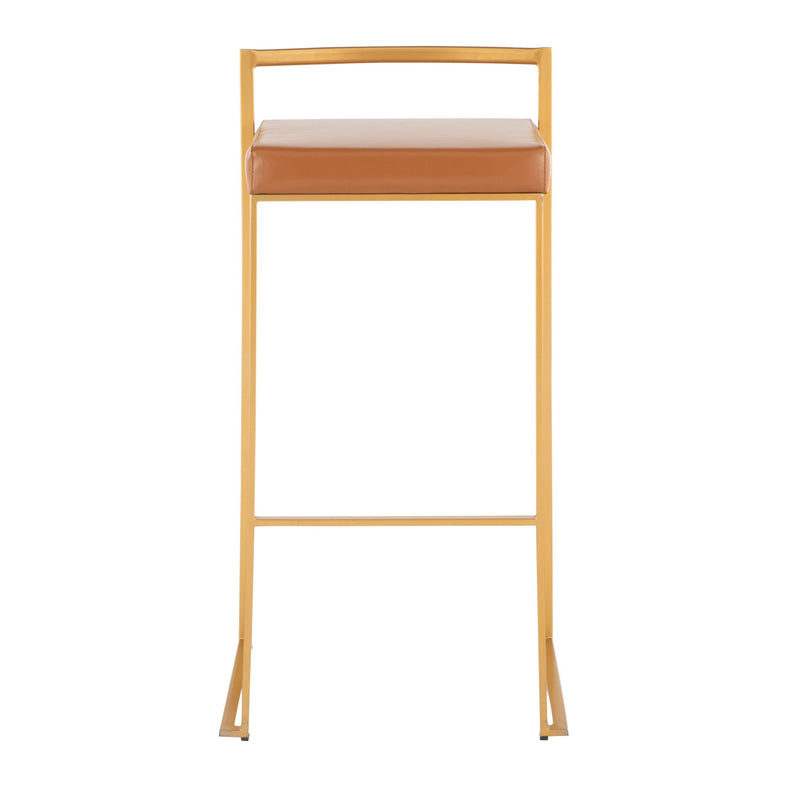 Lumi Source Fuji contemporary glam barstool with quality construction, featuring a sleek design and modern style.
