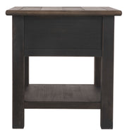 Tyler Creek - Rectangular End Table - Grayish Brown / Black - R&R Furniture Gallery (Fountain Valley, CA)