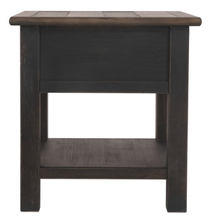 Tyler Creek - Rectangular End Table - Grayish Brown / Black - R&R Furniture Gallery (Fountain Valley, CA)