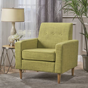 Nebulize - Upholstered Fabric Club Chair With Button Tufted And Square Off Arm And Back - R&R Furniture Gallery (Fountain Valley, CA)