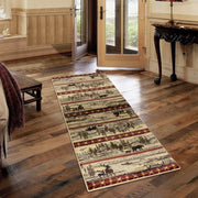 Nature's Nest - 5'3" X 7'3" Lodge Area Rug - Multi / Cream - R&R Furniture Gallery (Fountain Valley, CA)