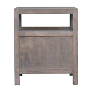 2 Drawer Open Bedside Table - Gray Ash - R&R Furniture Gallery (Fountain Valley, CA)