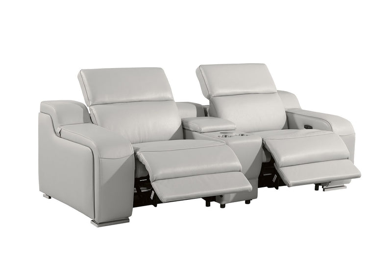 1116 - 7-Piece Modular Power Reclining Sofa, Loveseat & Chair Set In With 6 Power Recliners & Power Headrests