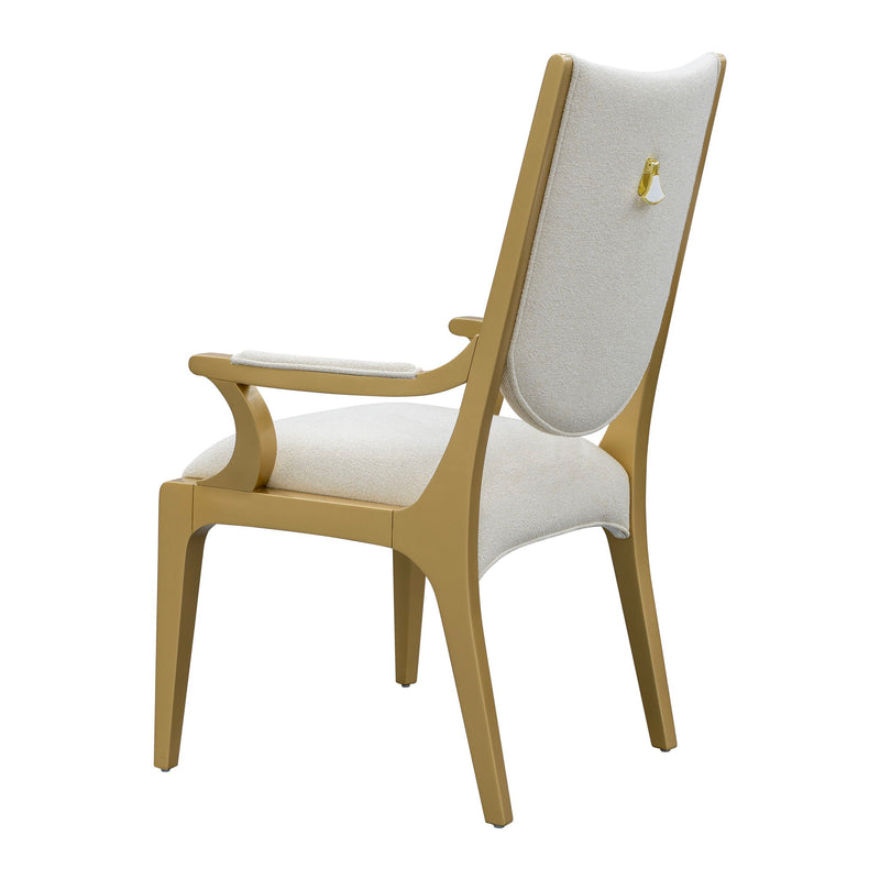 Scotts Square - Dining Arm Chair - Light Champagne - R&R Furniture Gallery (Fountain Valley, CA)