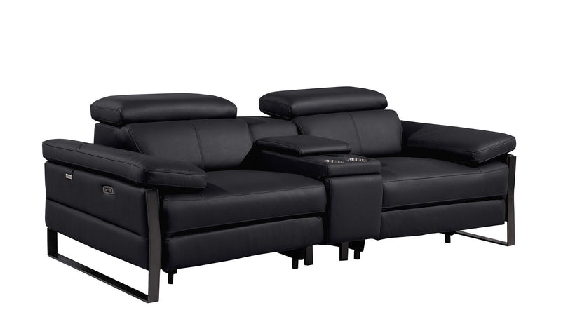 1246 - Modular Power Triple Reclining Sofa, Console Loveseat, And Chair Set With Power Headrests