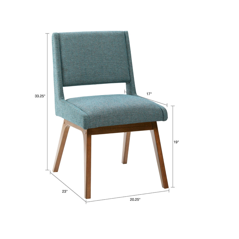 Dining Chair With Upholstered Seat And Back (Set of 2) - Blue - R&R Furniture Gallery (Fountain Valley, CA)