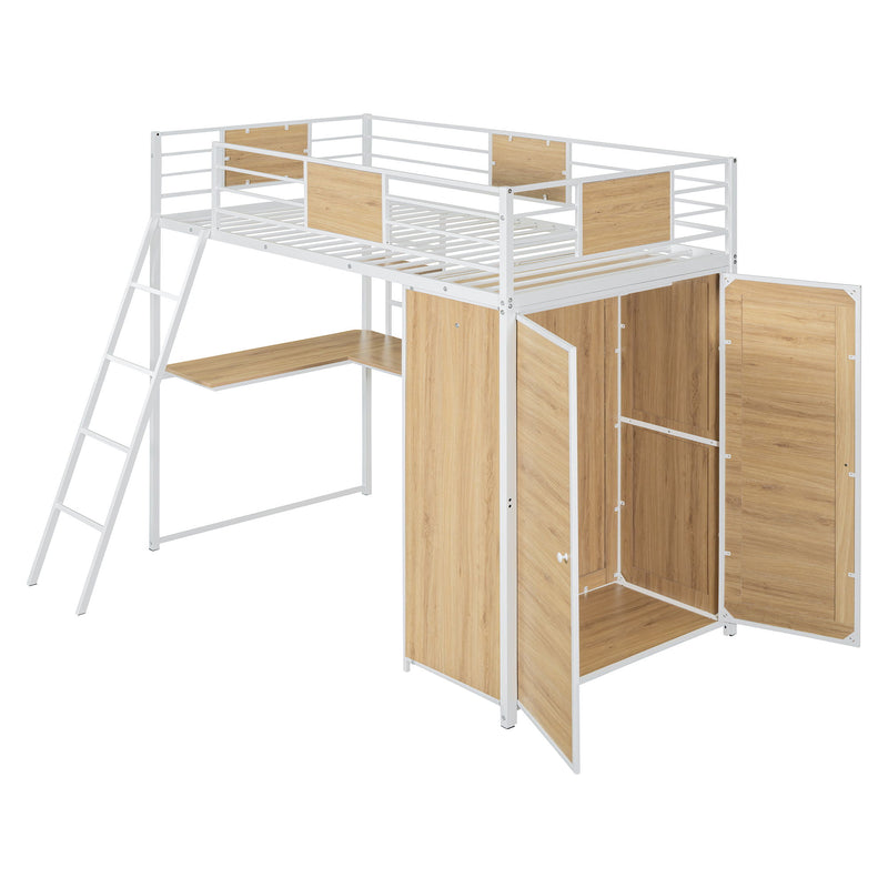 Loft Bed With L Shape Desk And Wardrobe - R&R Furniture Gallery (Fountain Valley, CA)