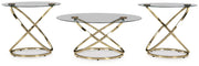 Crimonti - Occasional Table Set (Set of 3) - Champagne - R&R Furniture Gallery (Fountain Valley, CA)