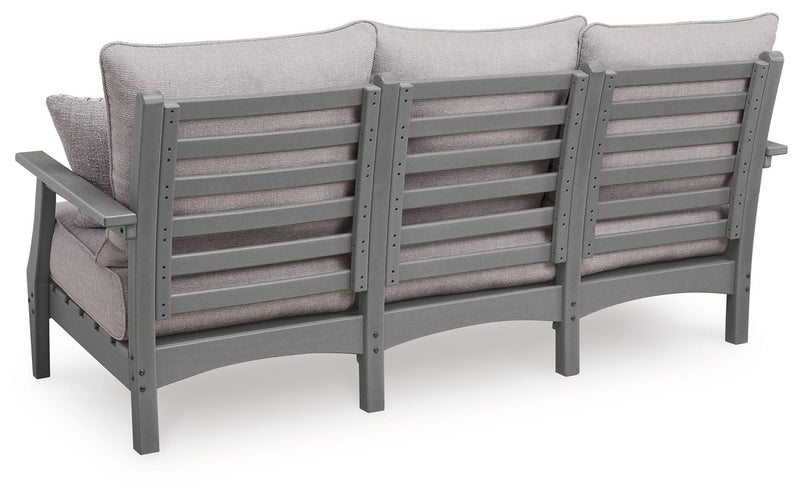Cove Beach - Sofa With Cushion - Gray - R&R Furniture Gallery (Fountain Valley, CA)