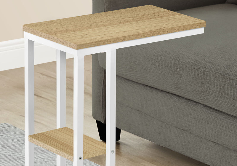 Accent Table, C - Shaped, Marble Look Contemporary & Modern Convenient Design - R&R Furniture Gallery (Fountain Valley, CA)
