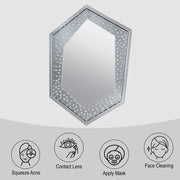Nysa - Accent Mirror - Mirrored & Faux Crystals - R&R Furniture Gallery (Fountain Valley, CA)