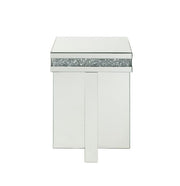 Noralie - 24"H End Table - Mirrored & Faux Diamonds - R&R Furniture Gallery (Fountain Valley, CA)