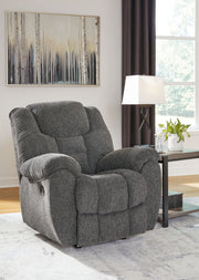 Foreside - Rocker Recliner - Charcoal - R&R Furniture Gallery (Fountain Valley, CA)