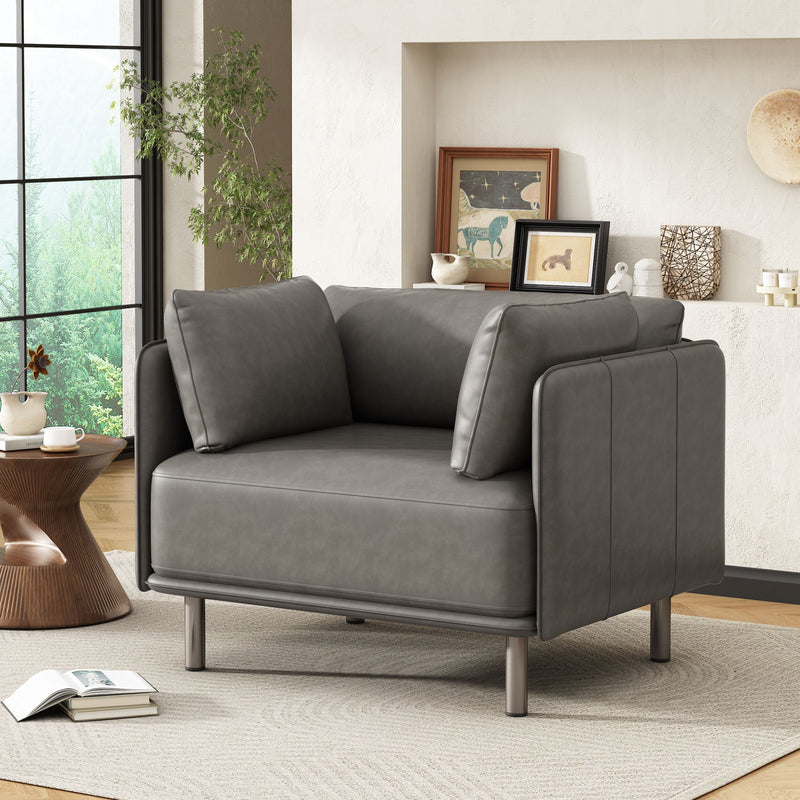 Vintage Modern Aesthetic Appeal Lounge Chair - R&R Furniture Gallery (Fountain Valley, CA)