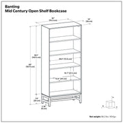 Banting - Mid Century Bookcase, Handcrafted - R&R Furniture Gallery (Fountain Valley, CA)