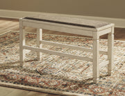 Bolanburg - DBL Counter UPH Bench  - Beige - R&R Furniture Gallery (Fountain Valley, CA)