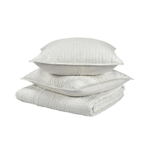 Bari - Velvet Quilt - Cloud