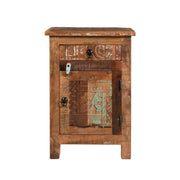 Carved Side Table - Natural - R&R Furniture Gallery (Fountain Valley, CA)