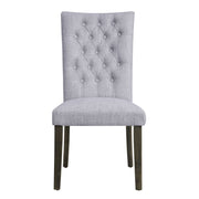 Merel - Side Chair (Set of 2) - Gray Linen & Gray Oak - R&R Furniture Gallery (Fountain Valley, CA)
