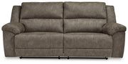 Laresview - 2 Seat Reclining Sofa - Fossil - R&R Furniture Gallery (Fountain Valley, CA)