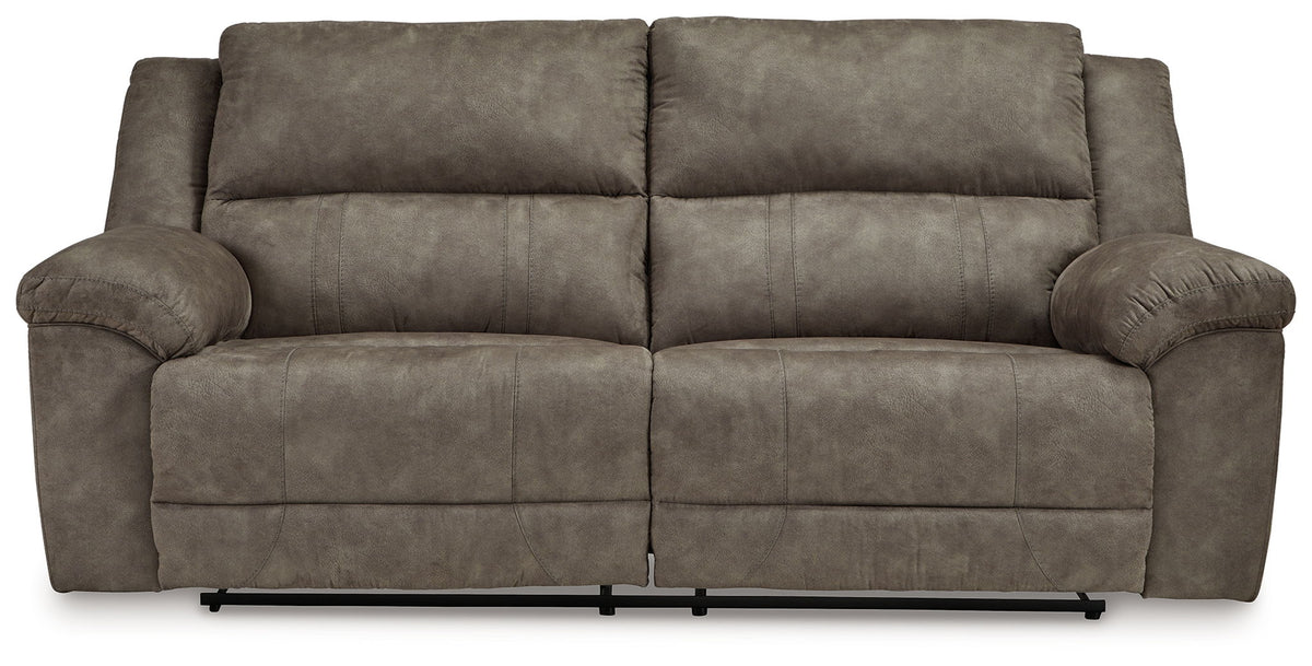 Laresview - 2 Seat Reclining Sofa - Fossil - R&R Furniture Gallery (Fountain Valley, CA)