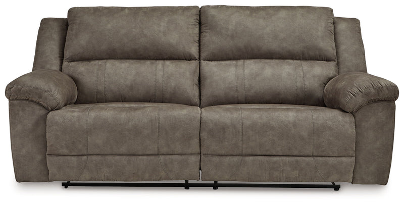Laresview - 2 Seat Reclining Sofa - Fossil - R&R Furniture Gallery (Fountain Valley, CA)