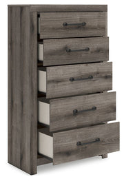 Graystorm - Five Drawer Chest - Brown Gray - R&R Furniture Gallery (Fountain Valley, CA)
