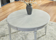 Montelaine - Oval Dining Room Extension Table - Antique White - R&R Furniture Gallery (Fountain Valley, CA)