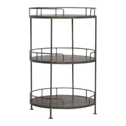 Round Butler Tray Table - Chestnut - R&R Furniture Gallery (Fountain Valley, CA)