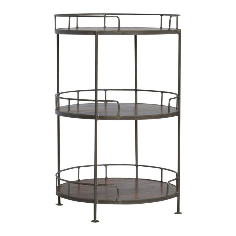 Round Butler Tray Table - Chestnut - R&R Furniture Gallery (Fountain Valley, CA)