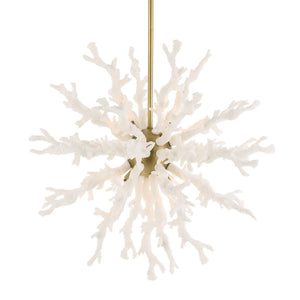 Coral Reef - 8 Light Pendant - Brass