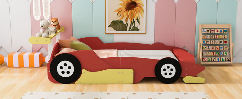 Race Car-Shaped Platform Bed With Wheels - R&R Furniture Gallery (Fountain Valley, CA)