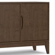 Harper - 3 Door Sideboard Buffet / Storage Cabinet - Walnut Brown - R&R Furniture Gallery (Fountain Valley, CA)