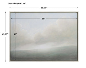 Aurora - Framed Canvas - Blue / Green / White