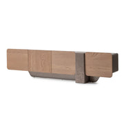 Bristol Point - Media Cabinet - Saddle Brown - R&R Furniture Gallery (Fountain Valley, CA)