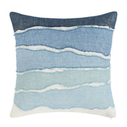Classic Home Bikram Capri Blue Multi accent pillow with vibrant, patterned fabric for decorative home decor.