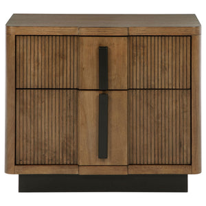 Moraga - 2 Drawer Nightstand - Ash Brown