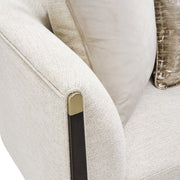 Paris Chic - Loveseat - Cremini / Espresso - R&R Furniture Gallery (Fountain Valley, CA)