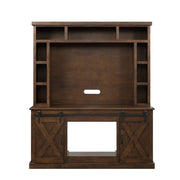 Aksel - Entertainment Center (Include 91617Fir) - Walnut - R&R Furniture Gallery (Fountain Valley, CA)