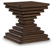 Hannodream - Square End Table - Warm Brown - R&R Furniture Gallery (Fountain Valley, CA)